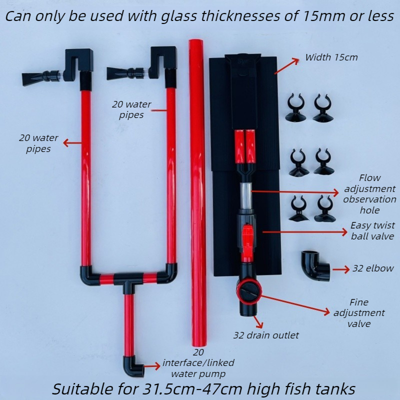 Siphon Aquarium Filter Double  - Marine Aquarium Overflow 评论和价格
