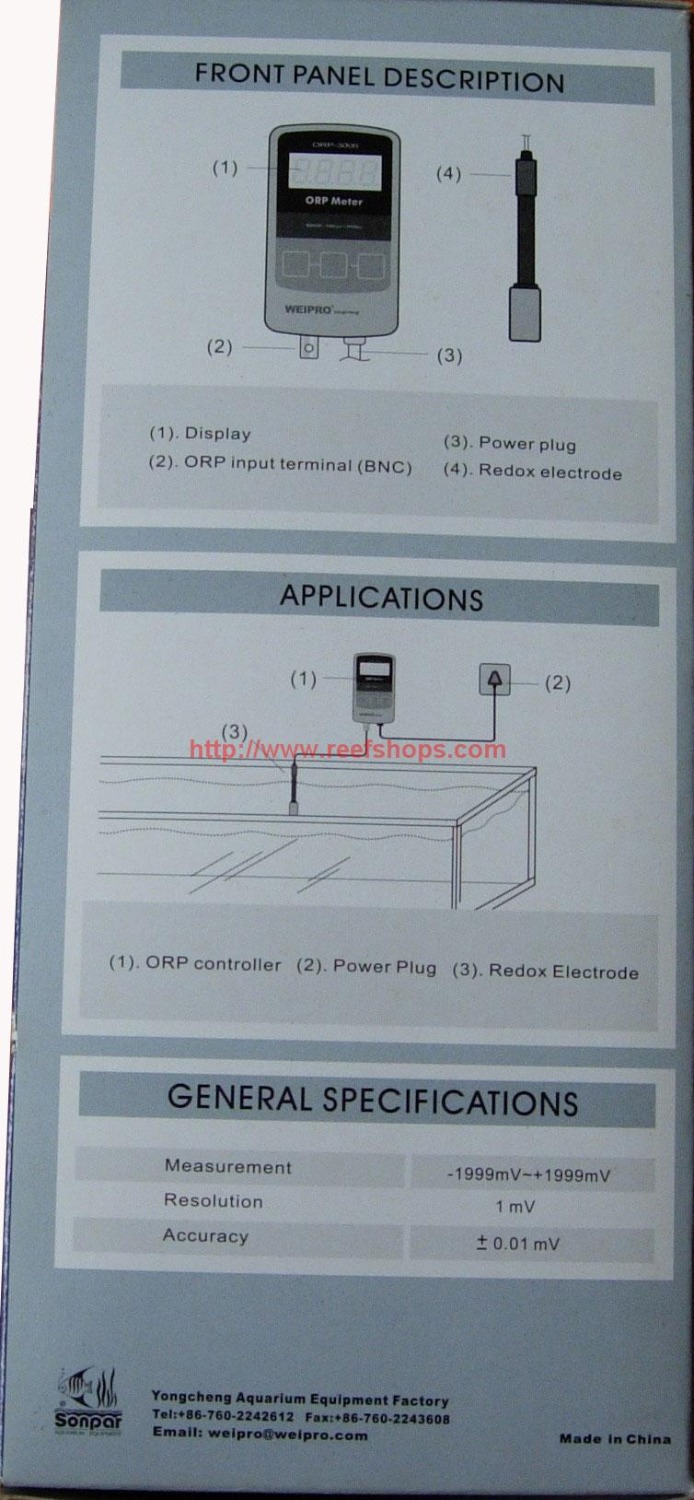 AQUARIUM ORP Meter WEIPRO ORP  - Marine Aquarium Orp 评论和价格