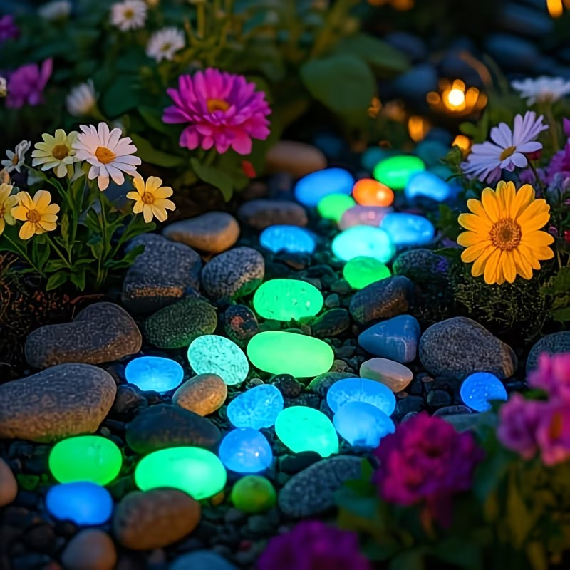 300PCS Luminous Pebble Set,0.9 - Aquarium Marine Plants 评论和价格