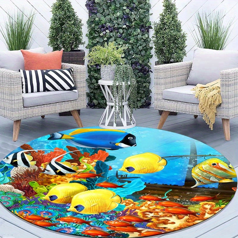 Underwater coral fish round ru - Marine Aquarium Design 评论和价格