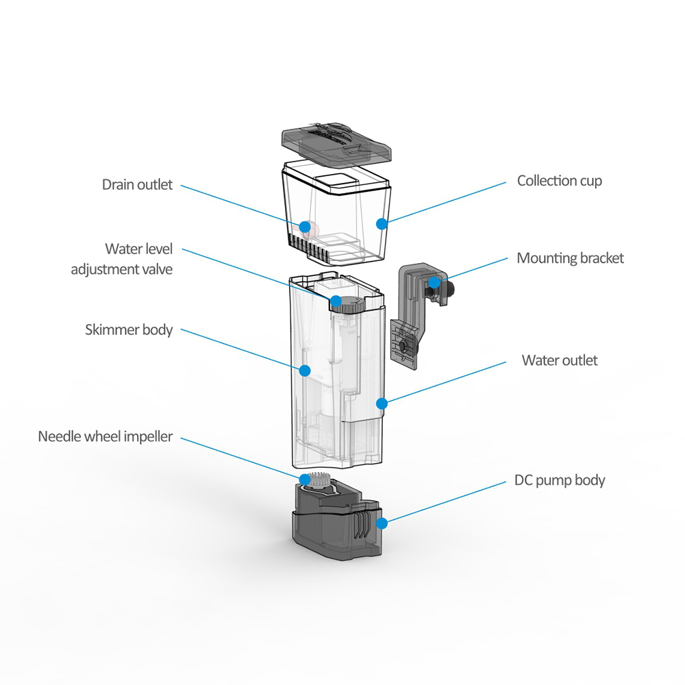 Internal Nano Skimmer Mini Q 1 - Protein Skimmer Hang On 评论和价格