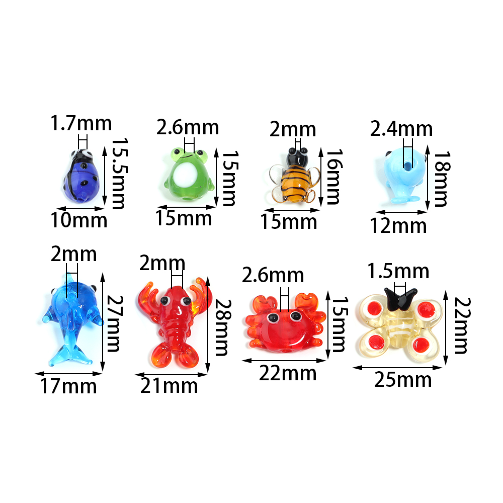 2Pcs Glass Pendant Marine Anim - Marine Aquarium Decorations 评论和价格