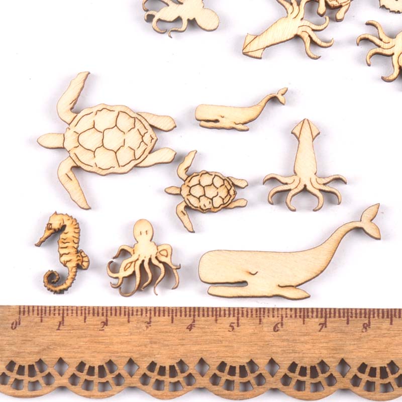 20Pcs 25-40mm Sea Turtle/horse - Marine Aquarium Decorations 评论和价格