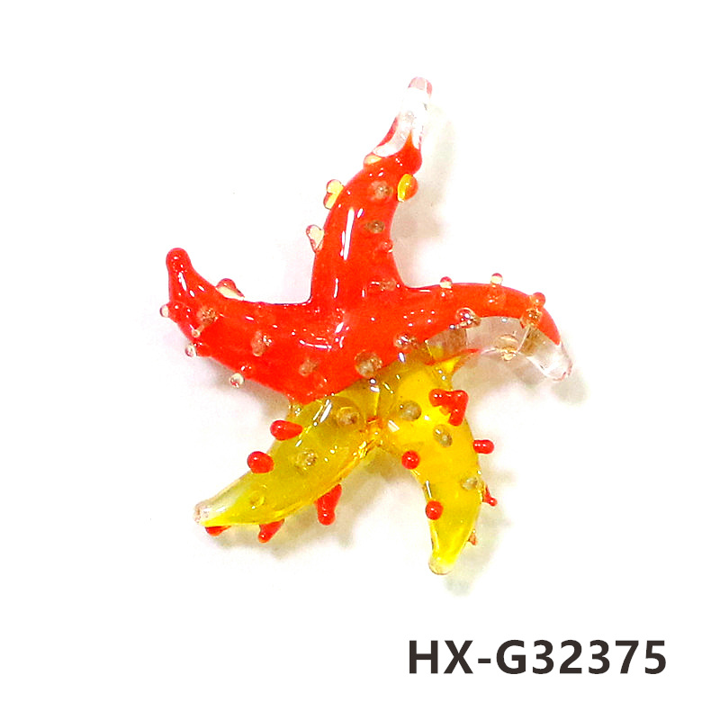 Mini Glass Starfish Pendant Co - Marine Aquarium Decorations 评论和价格