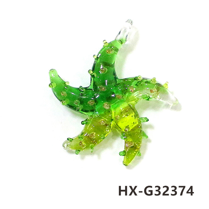 Mini Glass Starfish Pendant Co - Marine Aquarium Decorations 评论和价格