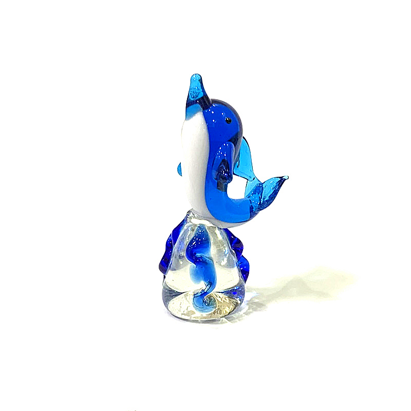 Handmade Mini Glass Dolphin Fi - Marine Aquarium Design 评论和价格