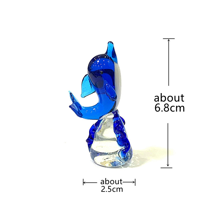 Handmade Mini Glass Dolphin Fi - Marine Aquarium Design 评论和价格