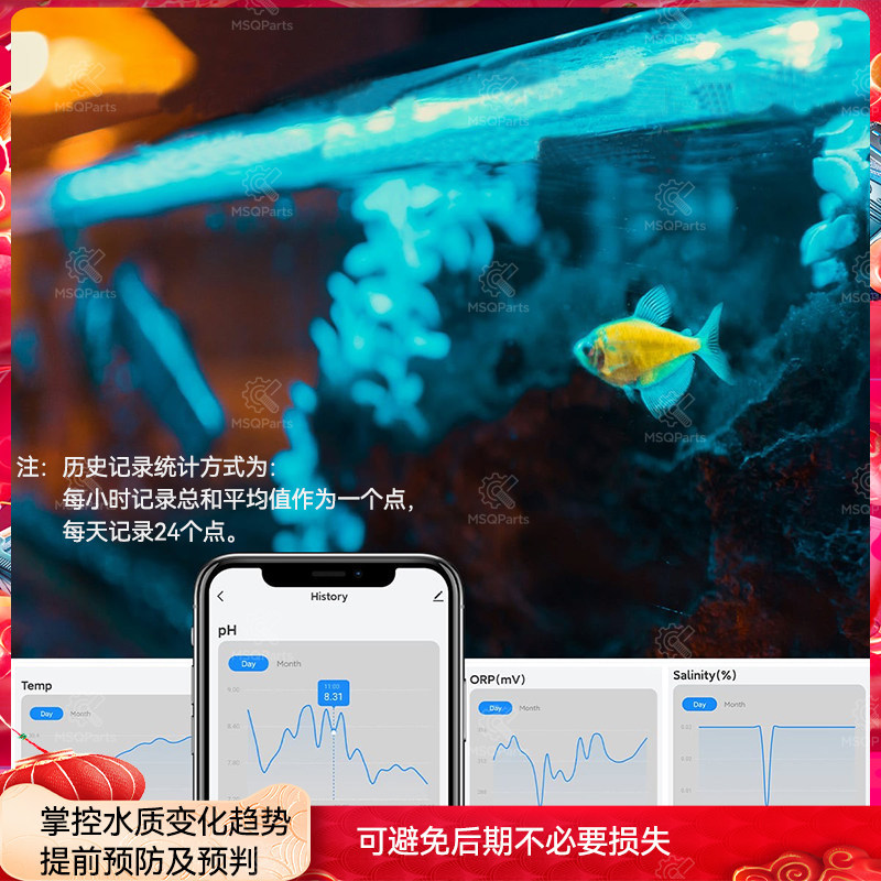 Aquarium pH monitor, marine aq - Marine Aquarium Orp 评论和价格