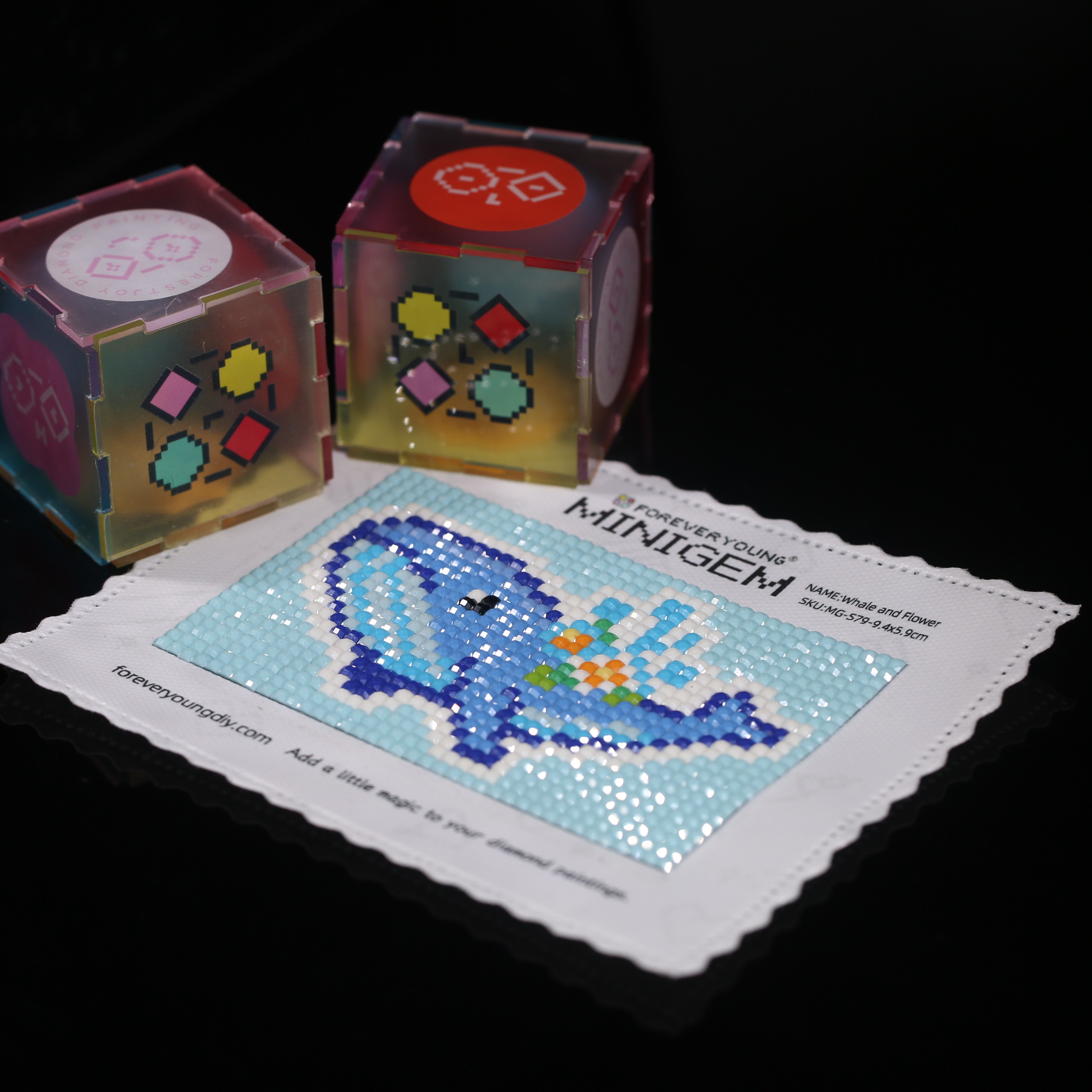 Minigem®: Whale and Flower 9.4 - Marine Aquarium Decorations 评论和价格
