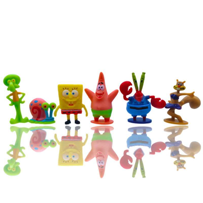6pcs SpongeBob Fish Tank Decor - Marine Aquarium Decorations 评论和价格