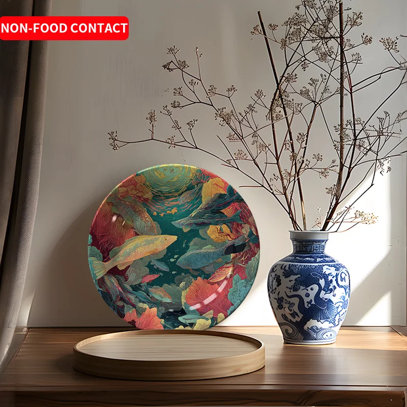 Elegant Ceramic Round Decorati - Marine Aquarium Design 评论和价格