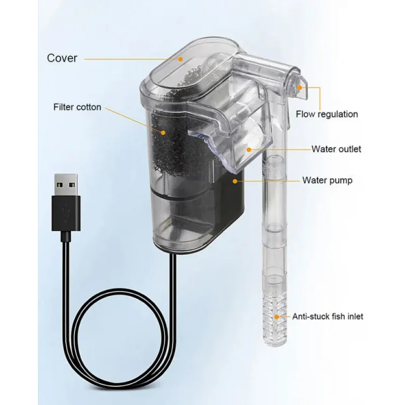 Wall-hanging Filter For Fish T - Marine Aquarium Overflow 评论和价格
