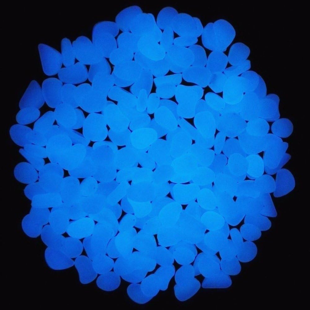 Fish Tank Rocks Glow Blue Pebb - Aquarium Marine Plants 评论和价格