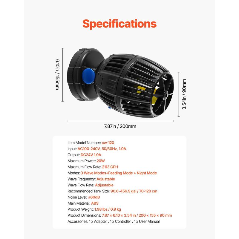 Marine Water Circulator 2113 G - Marine Aquarium Design 评论和价格