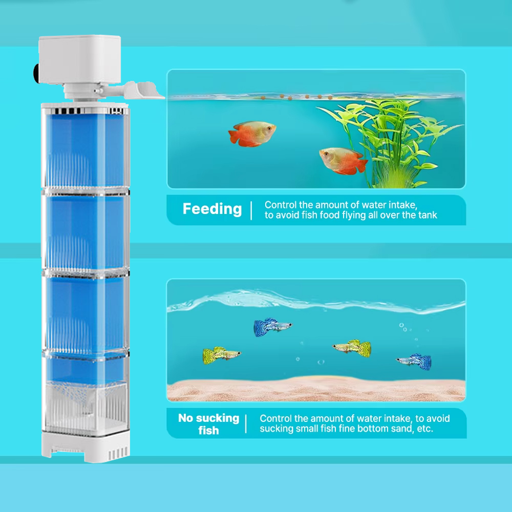 Aquarium Filter Pump Fish Tank - Marine Aquarium Overflow 评论和价格